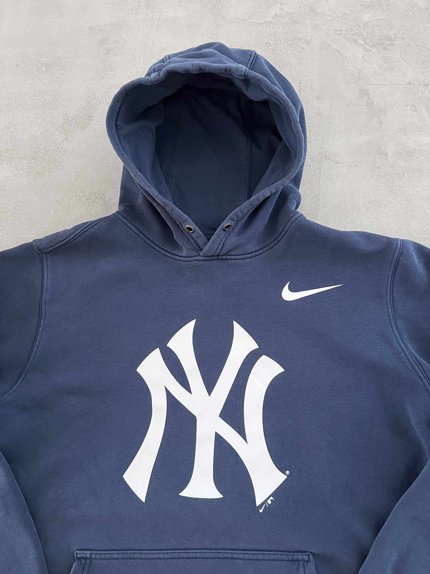 NAVY YANKEES NIKE HOODIE - 2000S - M