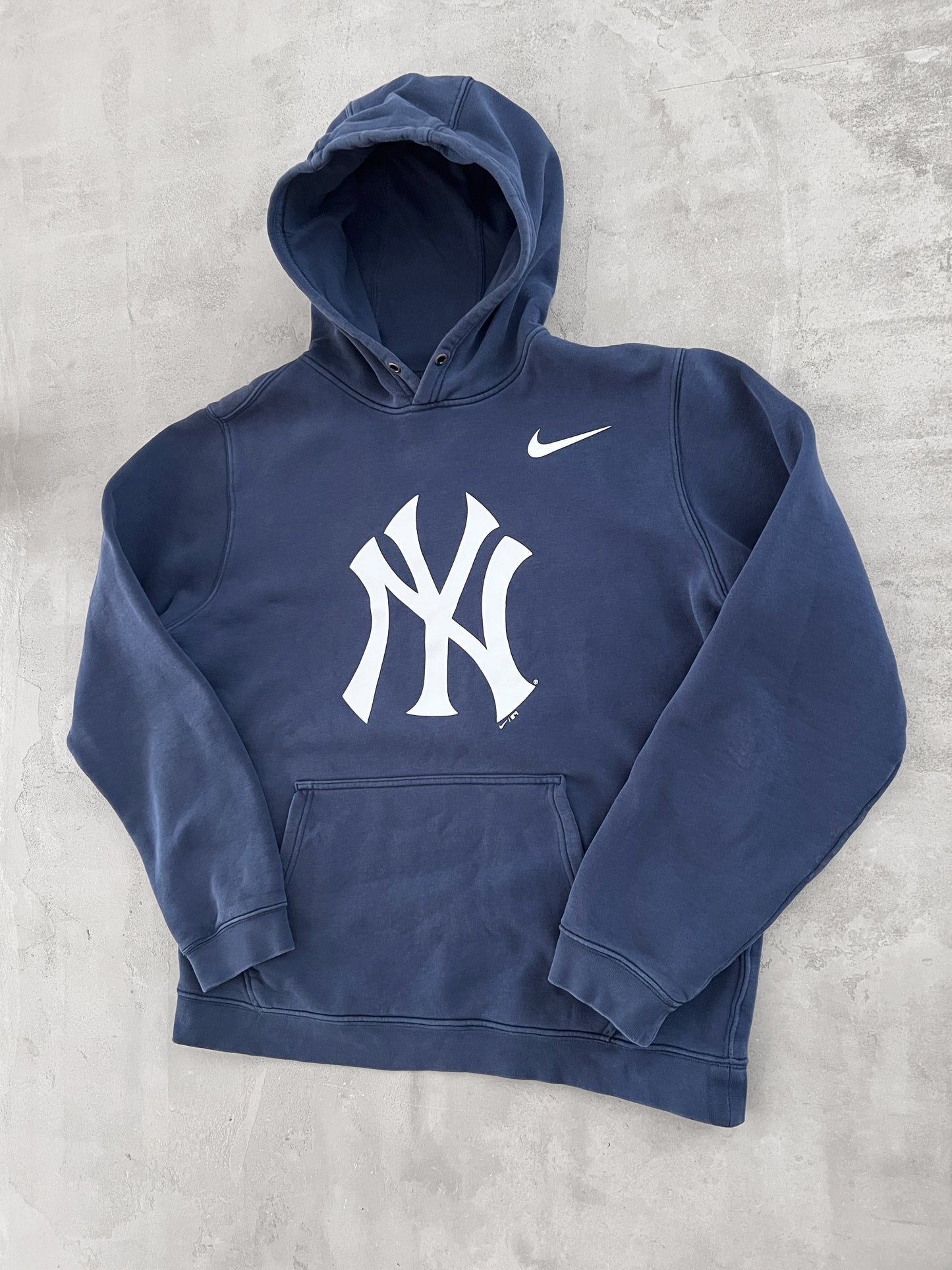 NAVY YANKEES NIKE HOODIE - 2000S - M