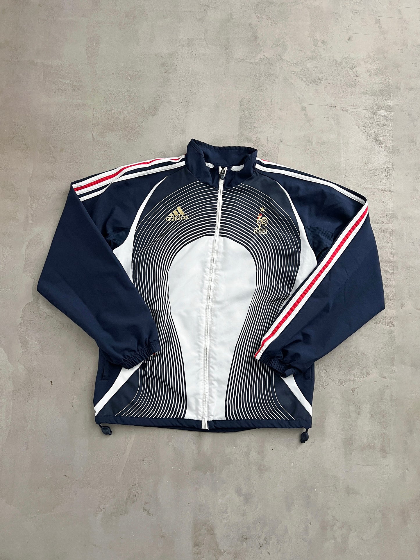 NAVY FRANCE TRACK JACKET - 2000S - M