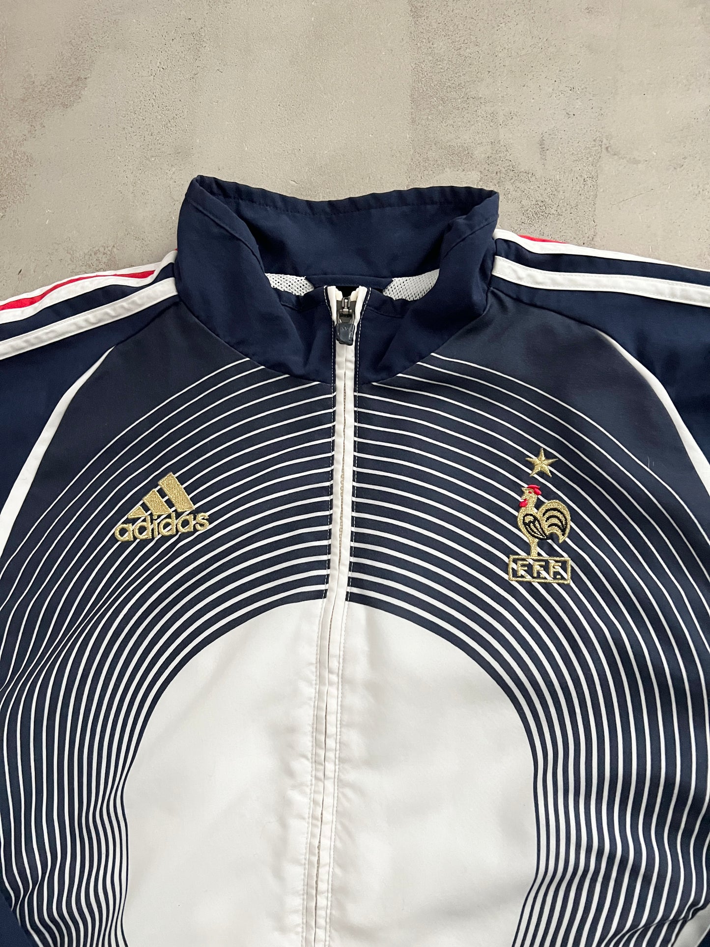 NAVY FRANCE TRACK JACKET - 2000S - M