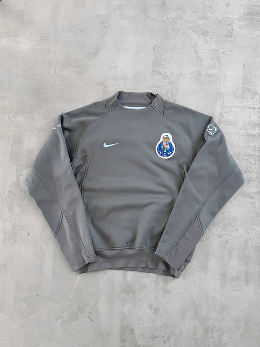 GREY FC PORTO NIKE SWEATER - 2000S - S