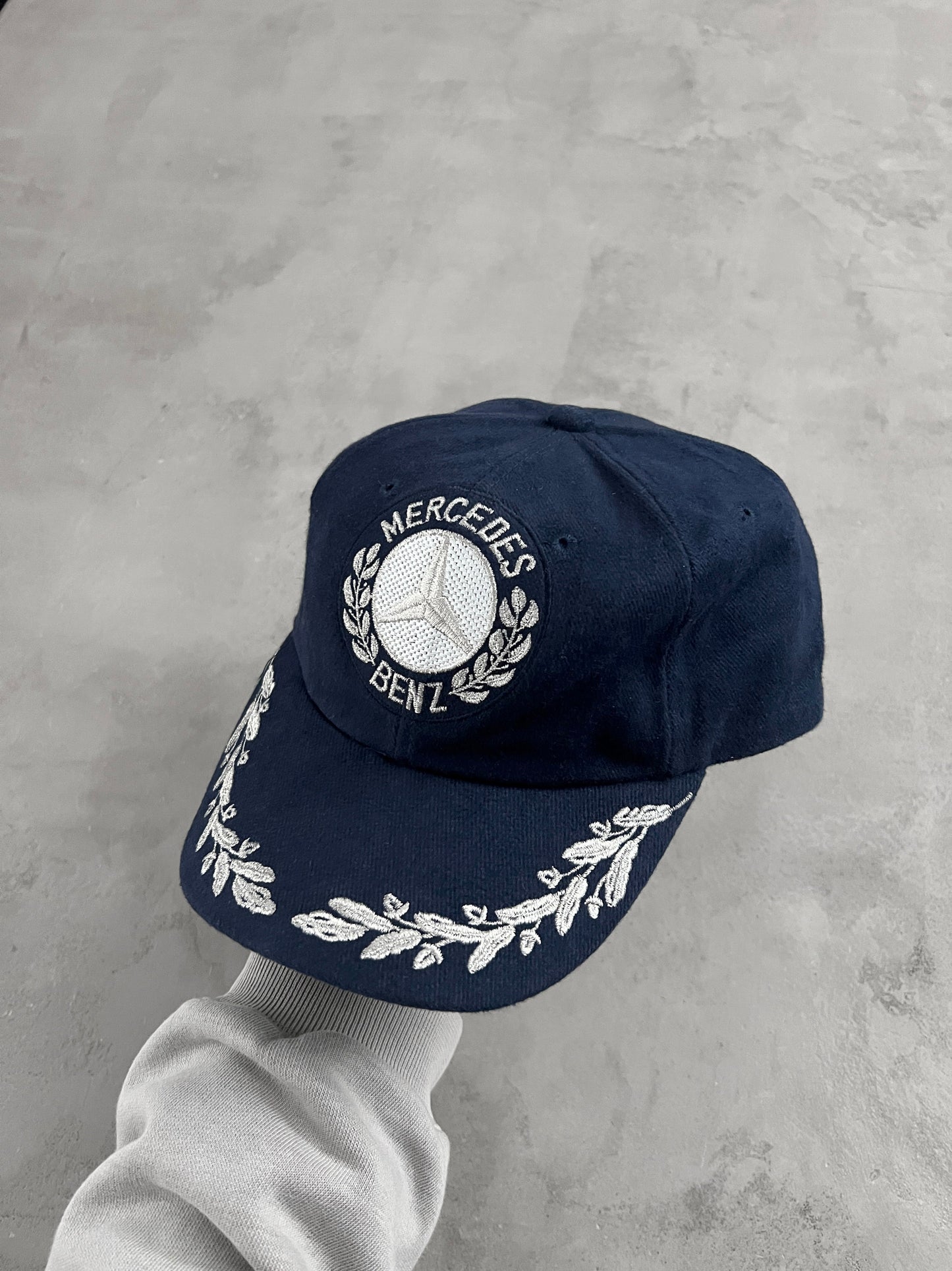 NAVY MERCEDES BENZ CAP - 1990S