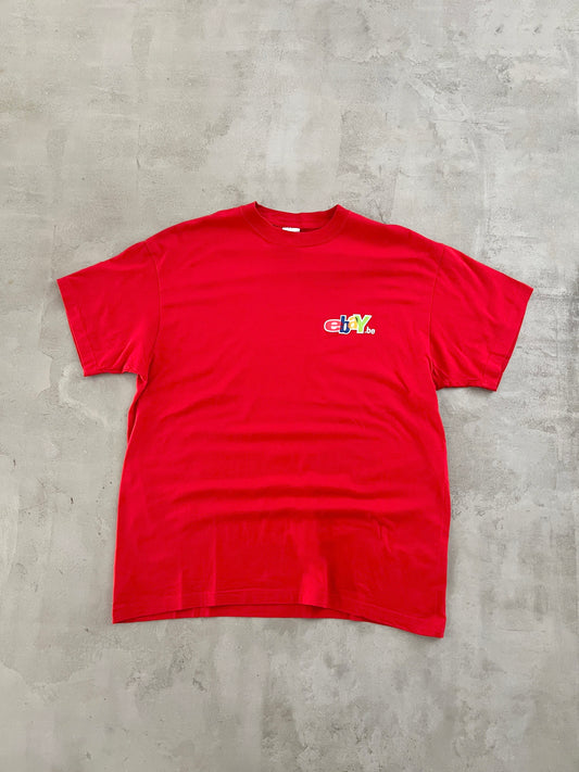 RED EBAY PROMO TEE - 2000S - L