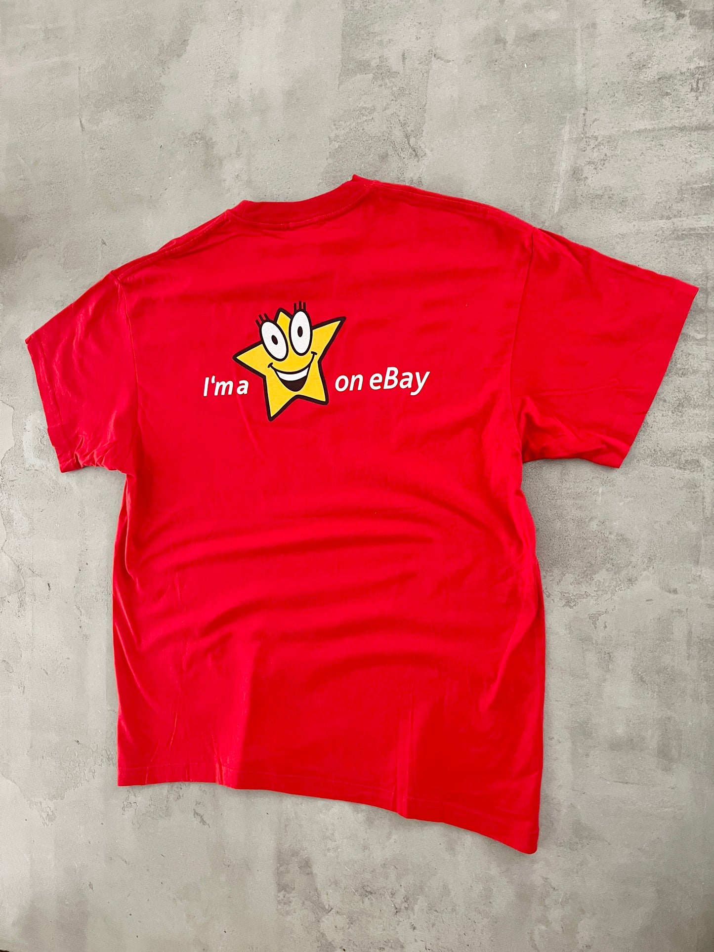 RED EBAY PROMO TEE - 2000S - L