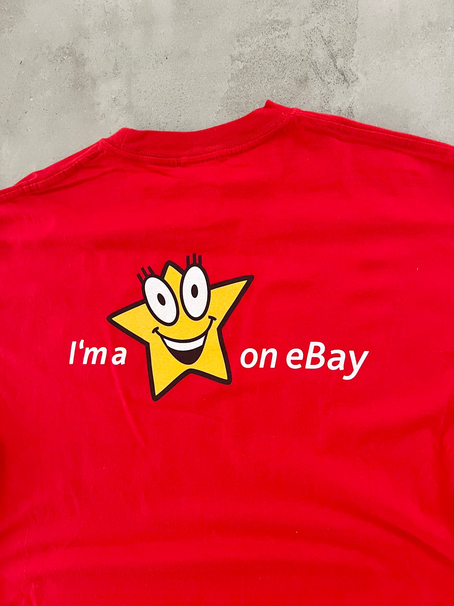 RED EBAY PROMO TEE - 2000S - L