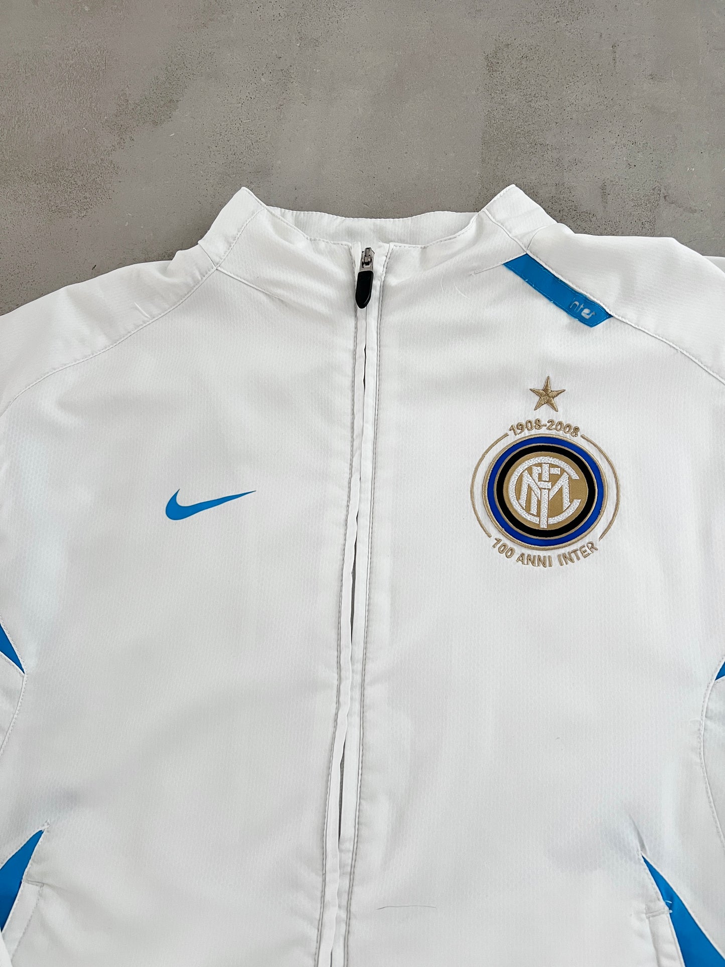 WHITE INTER MILAN NIKE JACKET - 2000S - M