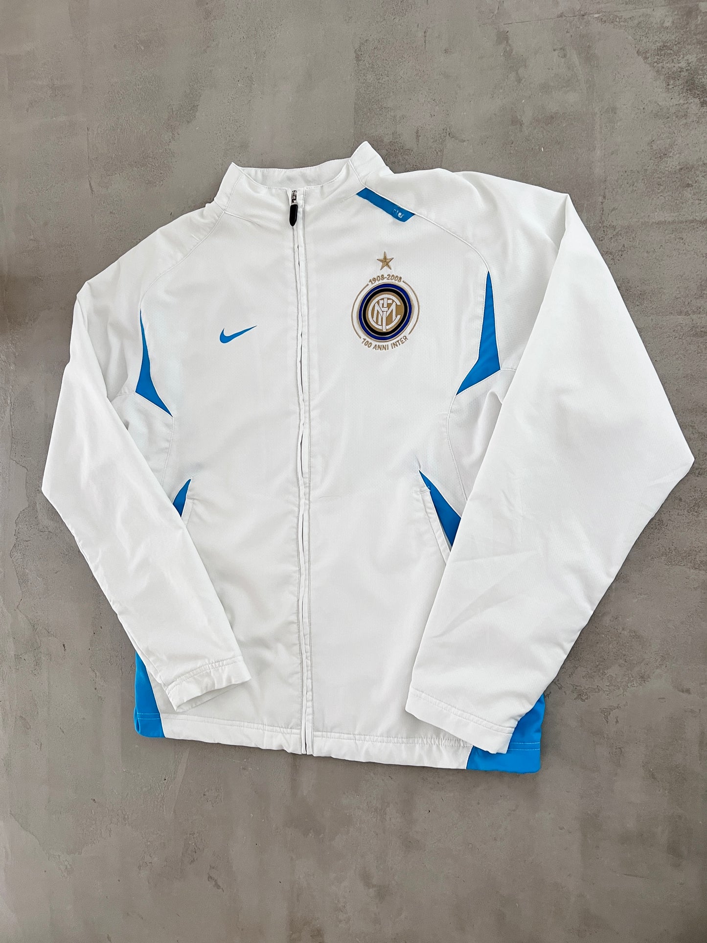 WHITE INTER MILAN NIKE JACKET - 2000S - M