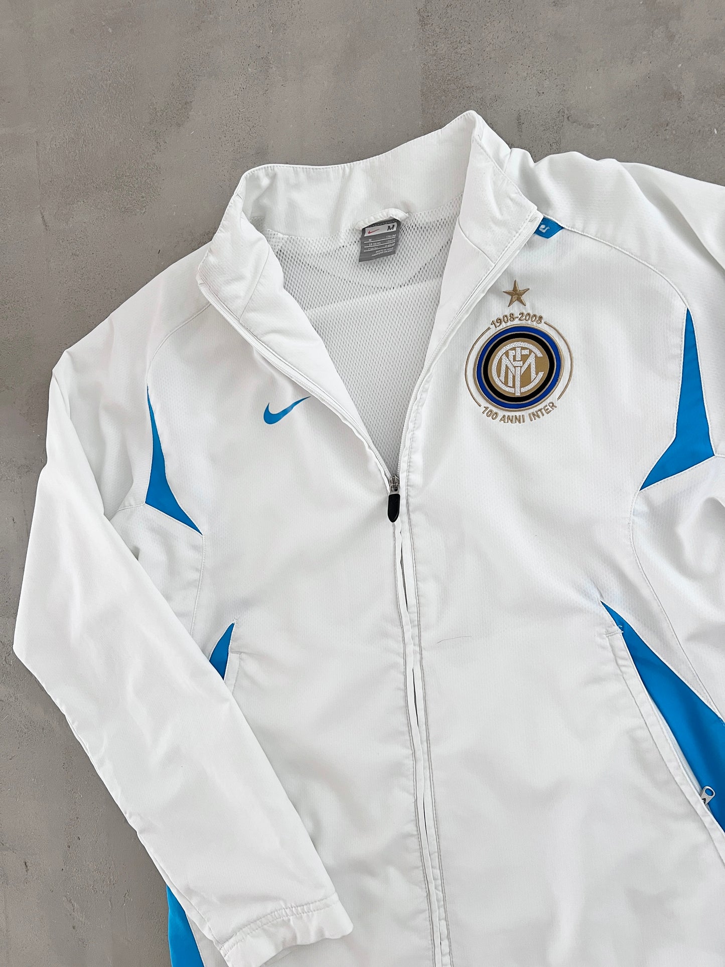 WHITE INTER MILAN NIKE JACKET - 2000S - M