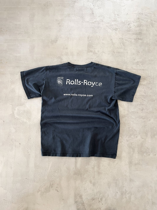 FADED BLACK ROLLS ROYCE TEE - 1990S - S/M
