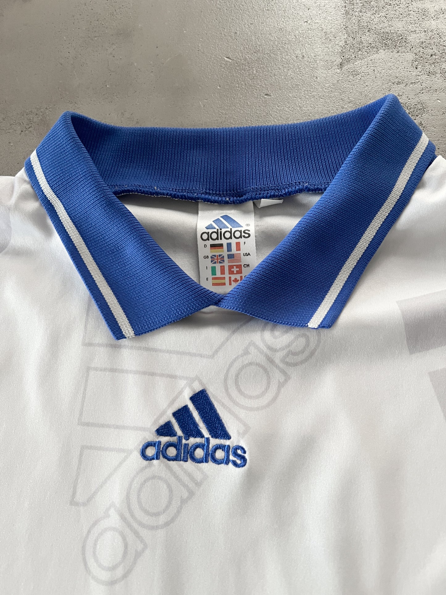 WHITE NOKIA ADIDAS JERSEY - 2000S - L/XL