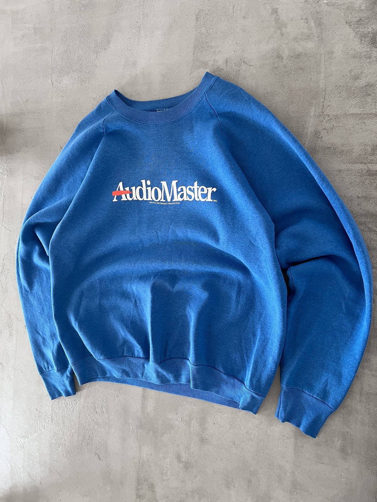BLUE AUDIO MASTER PROMO SWEATER - 1980S - L