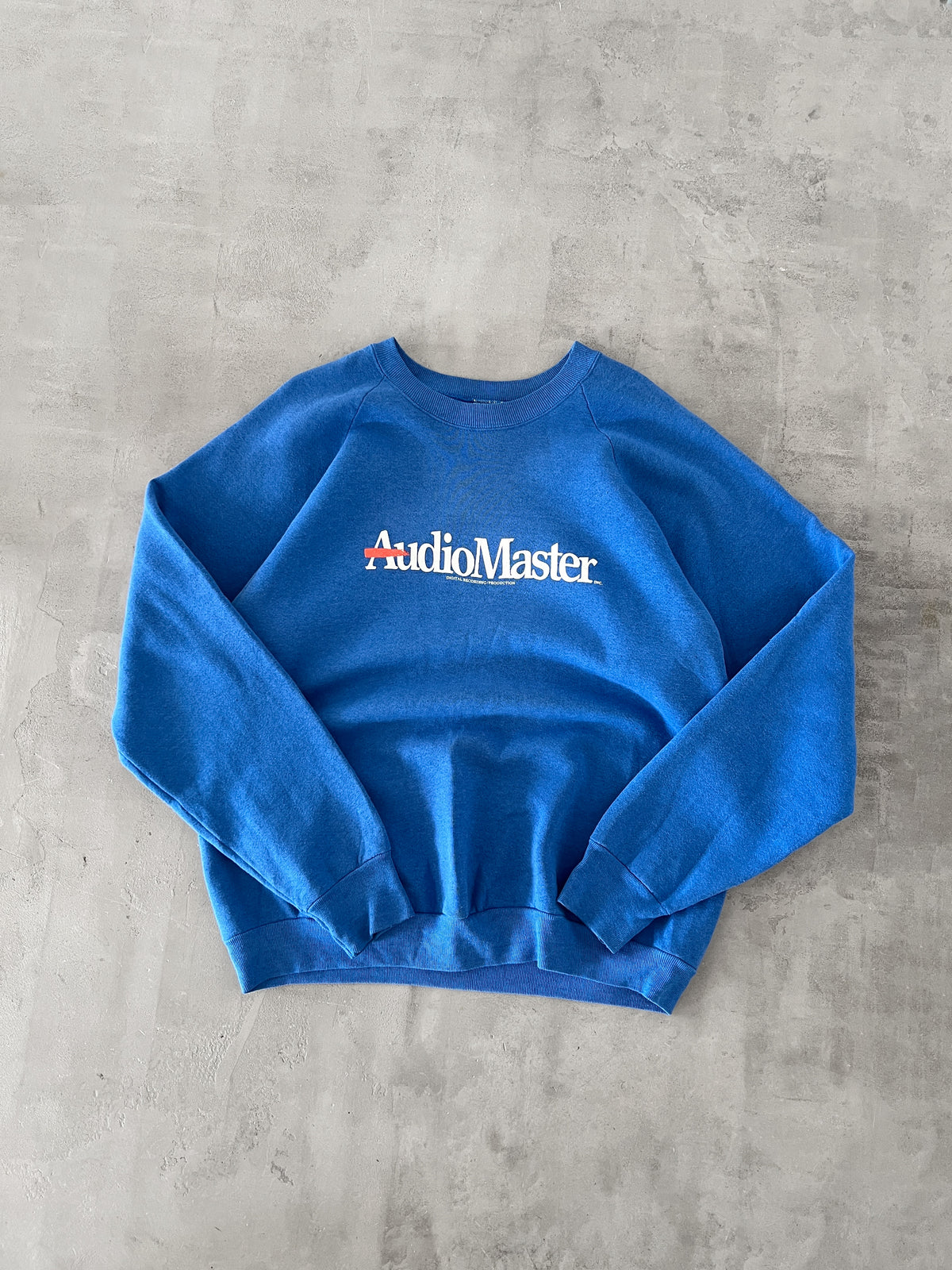 BLUE AUDIO MASTER PROMO SWEATER - 1980S - L