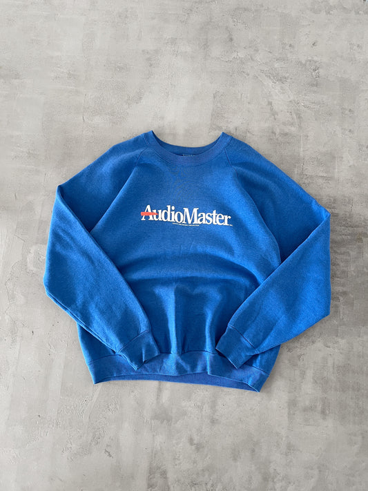 BLUE AUDIO MASTER PROMO SWEATER - 1980S - L