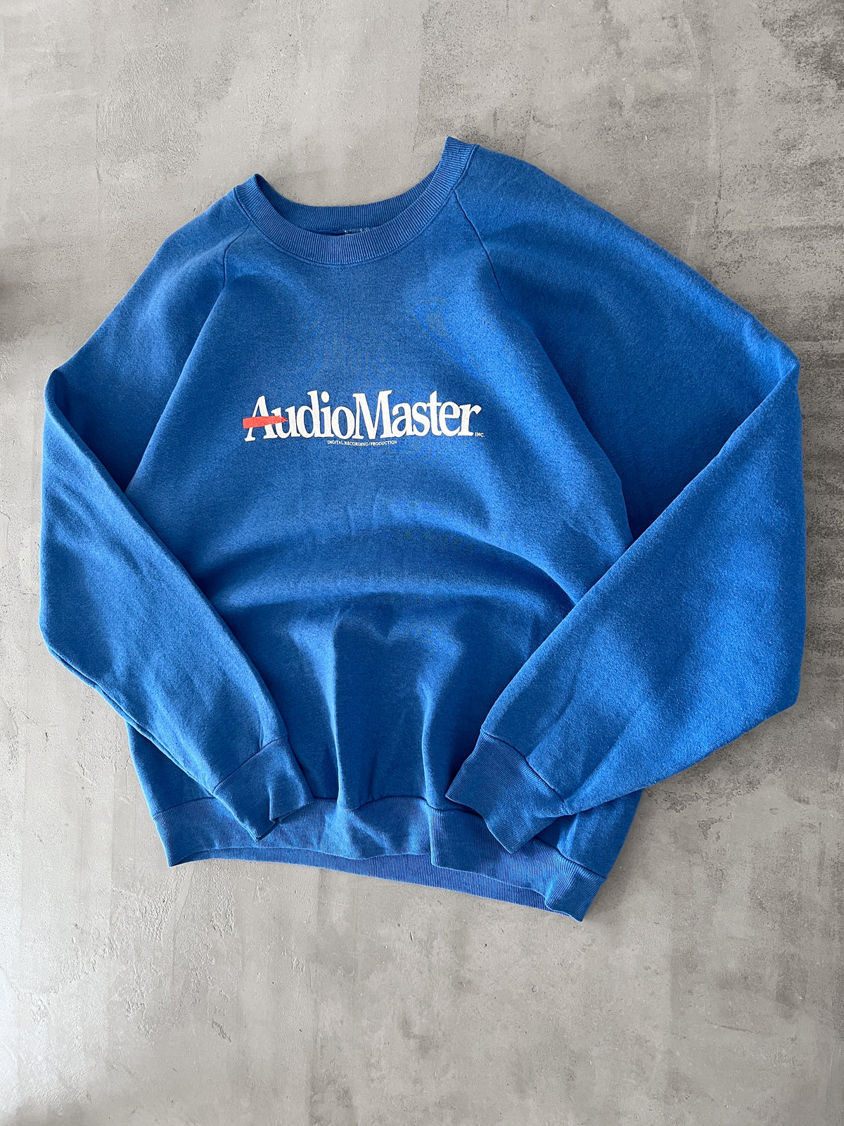 BLUE AUDIO MASTER PROMO SWEATER - 1980S - L