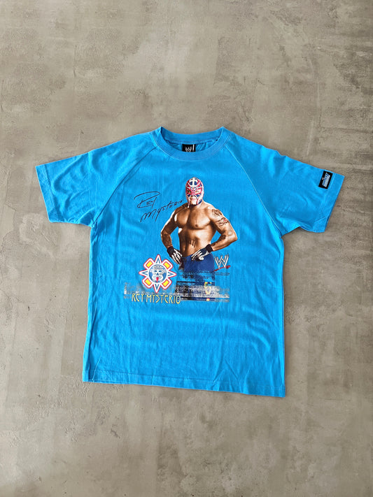 BABY BLUE RAY MYSTERIO WWE TEE - 2000S - S