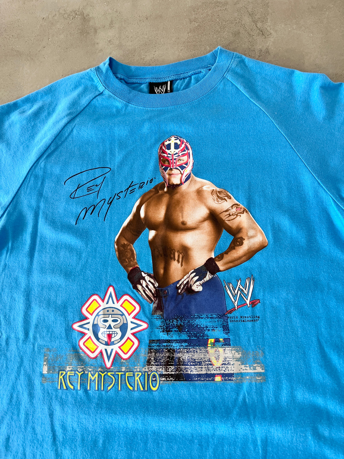 BABY BLUE RAY MYSTERIO WWE TEE - 2000S - S