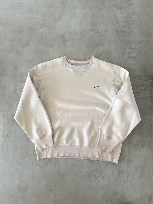 BEIGE NIKE SWEATER - 2000S - M