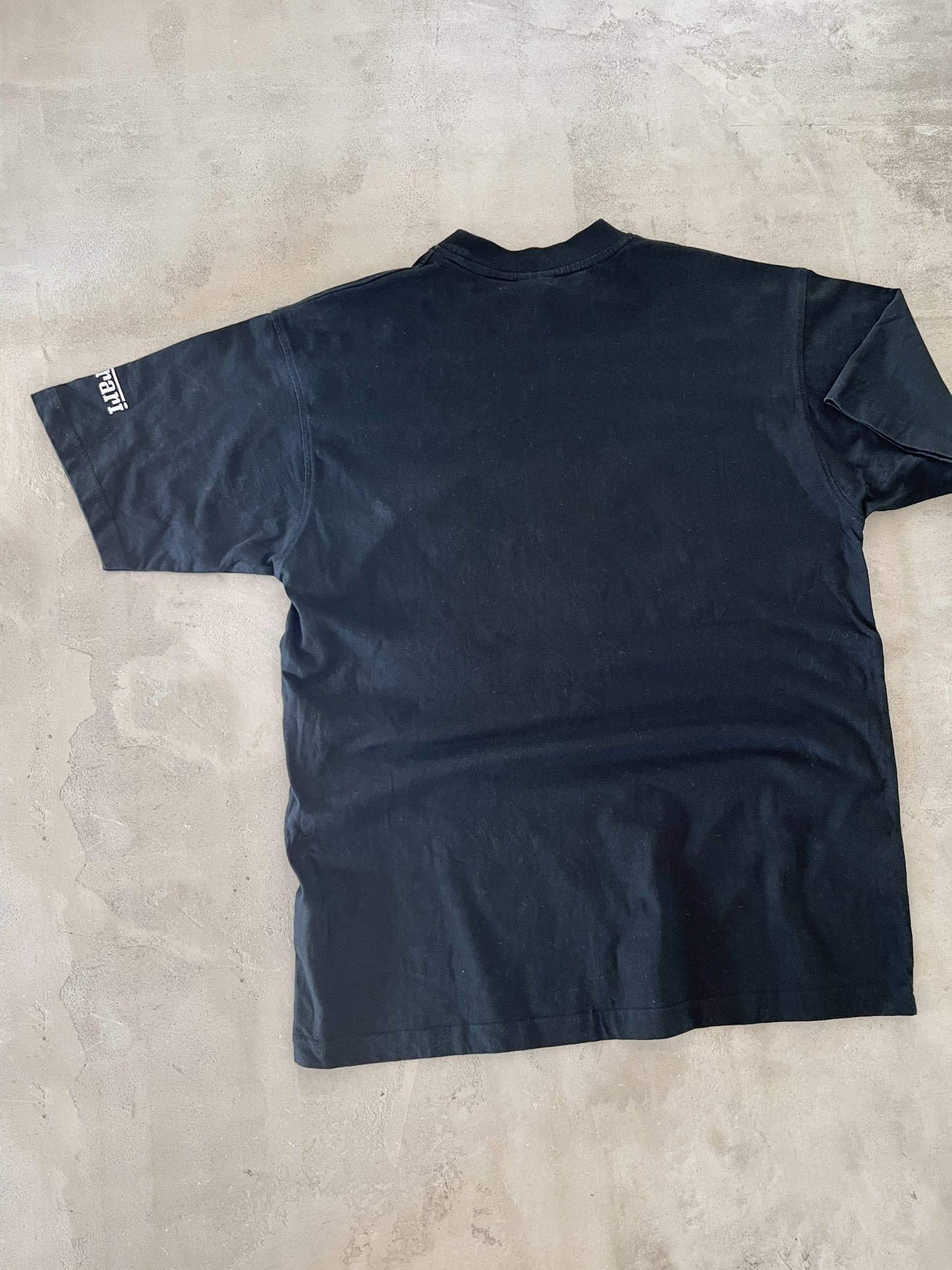 BLACK FERRARI TEE - 1990S - L