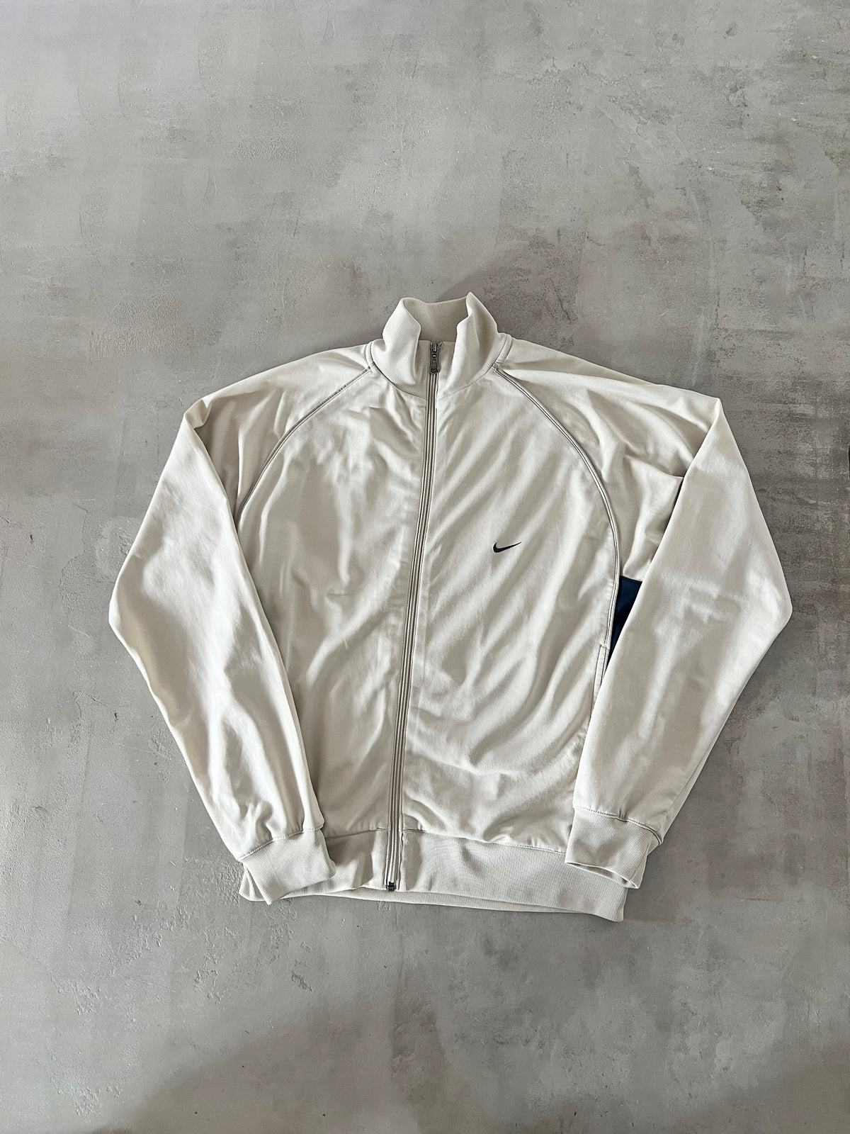 CREME NIKE TRACK JACKET - 2000S - M
