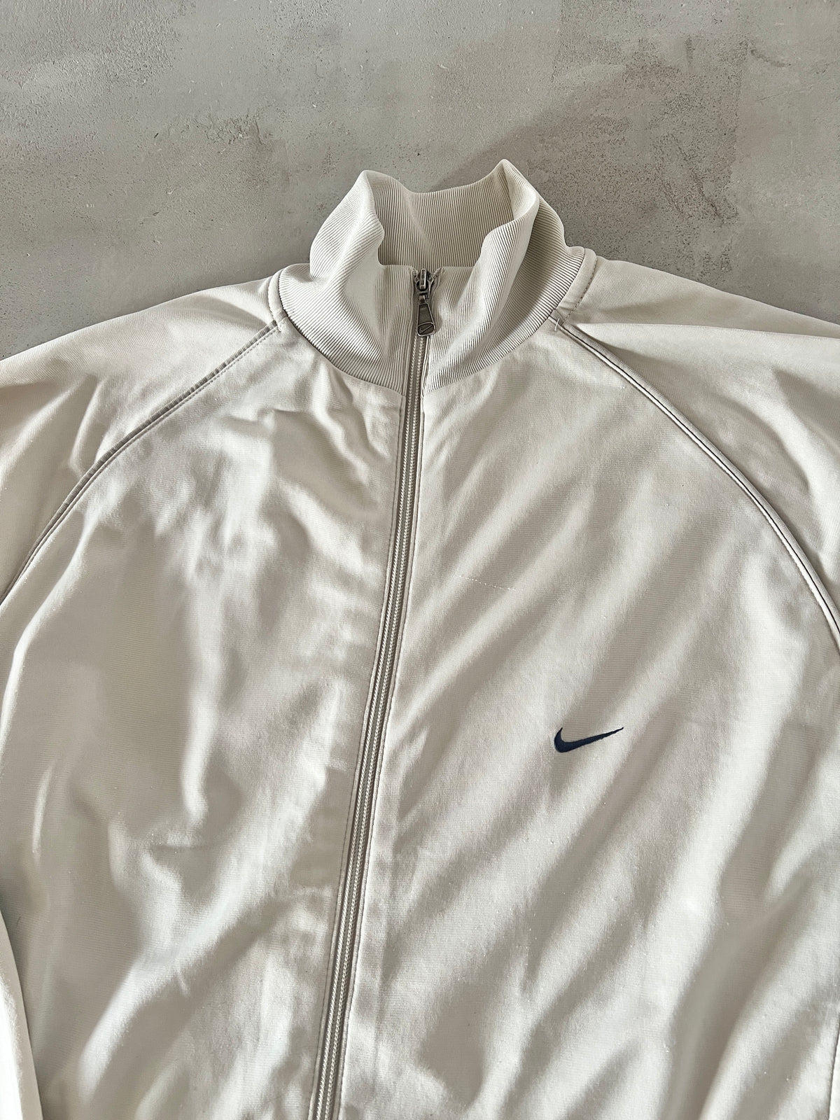 CREME NIKE TRACK JACKET - 2000S - M