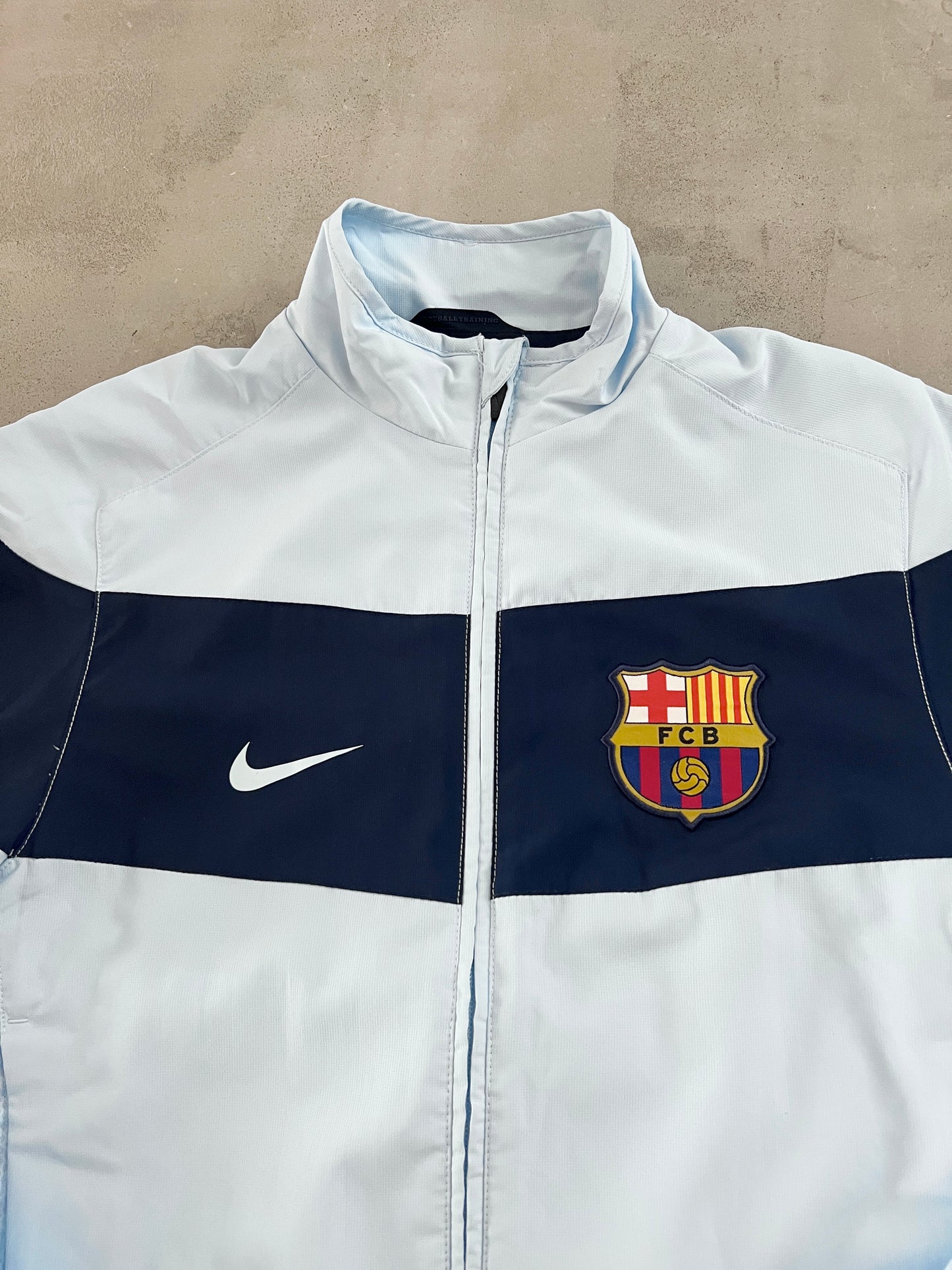 BABY BLUE FC BARCELONA NIKE JACKET - 2000S - M