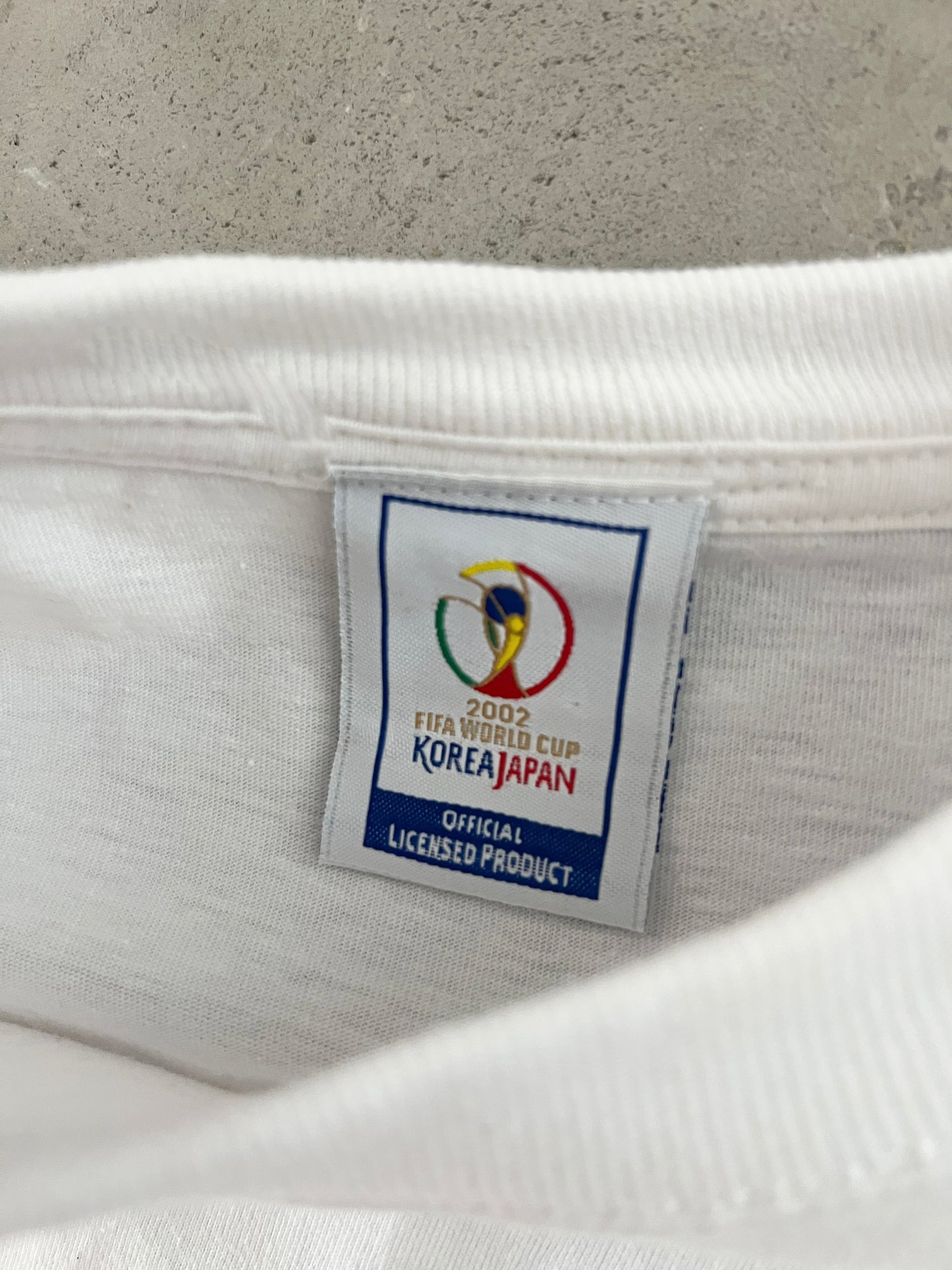 WHITE KOREA JAPAN WORLD CUP TEE - 2002 - L