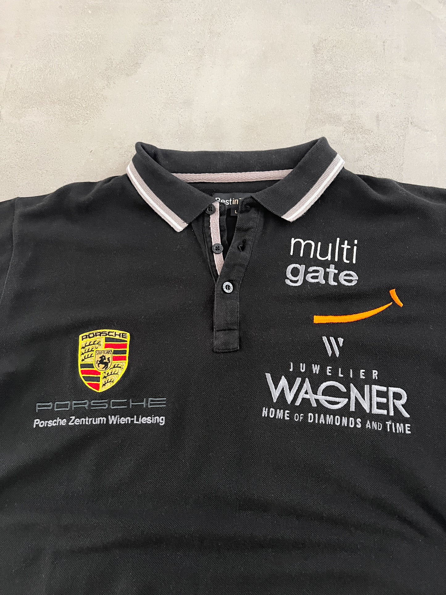 BLACK PORSCHE POLO - 2000S - M/L