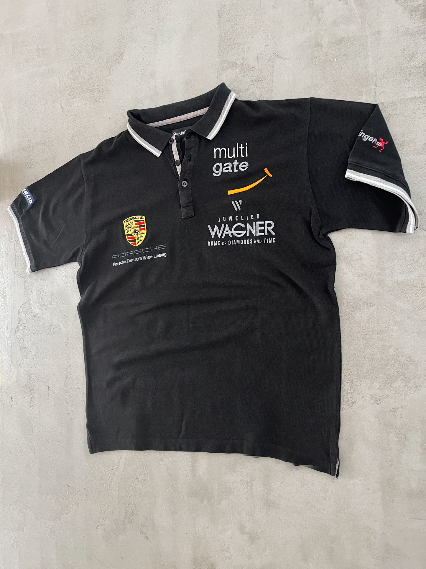 BLACK PORSCHE POLO - 2000S - M/L