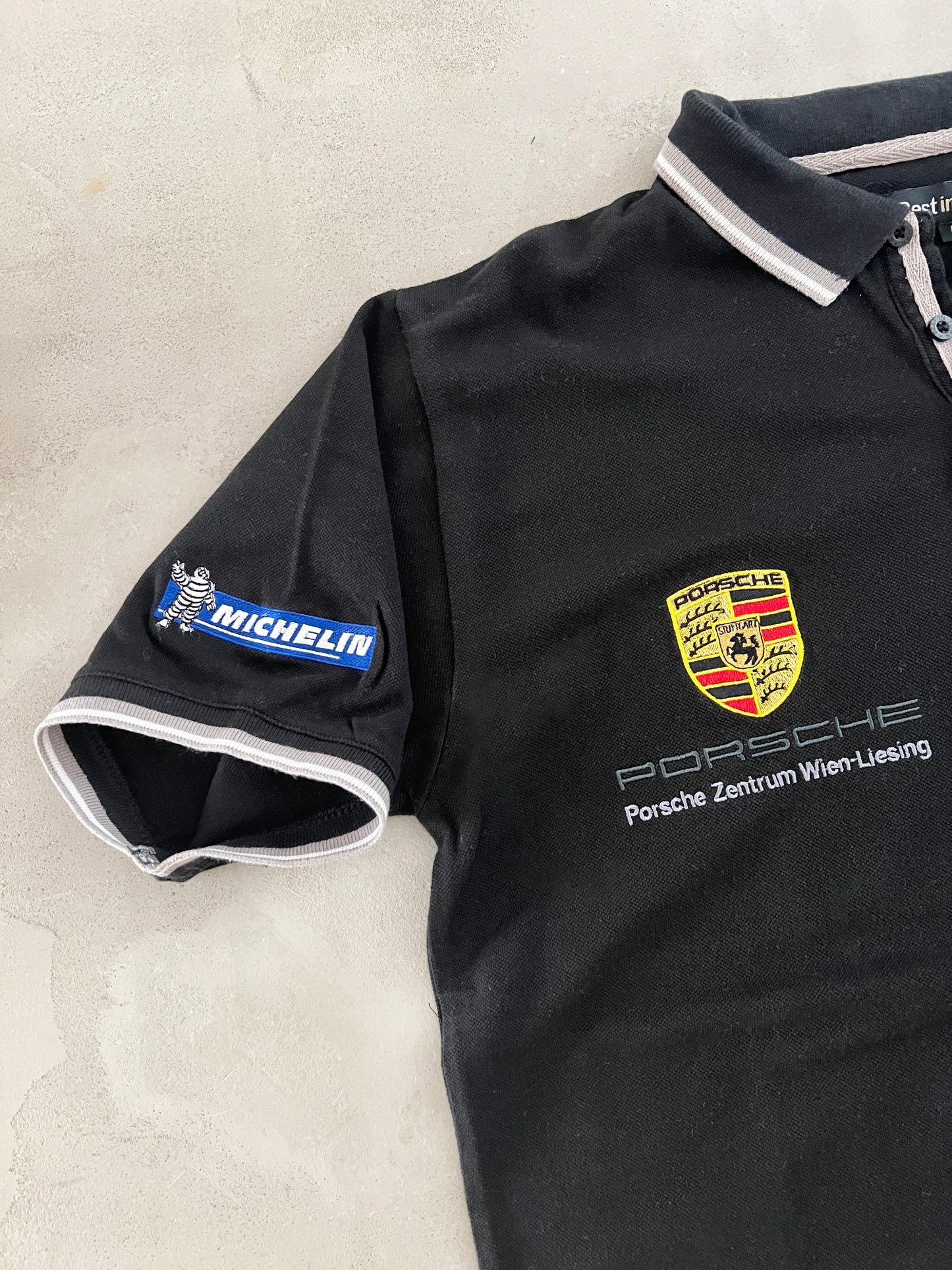 BLACK PORSCHE POLO - 2000S - M/L