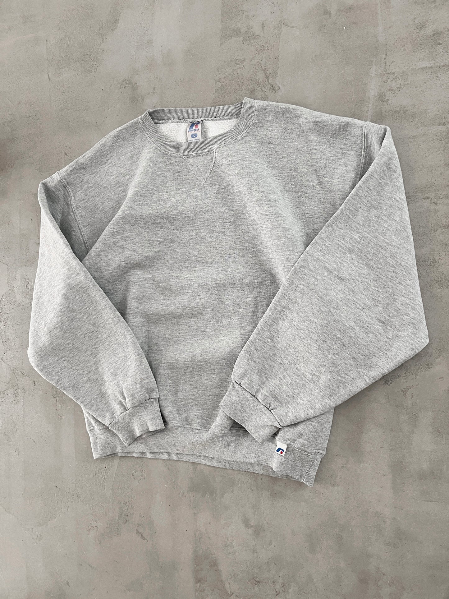 GREY RUSSELL SWEATER - 2000S - L/M