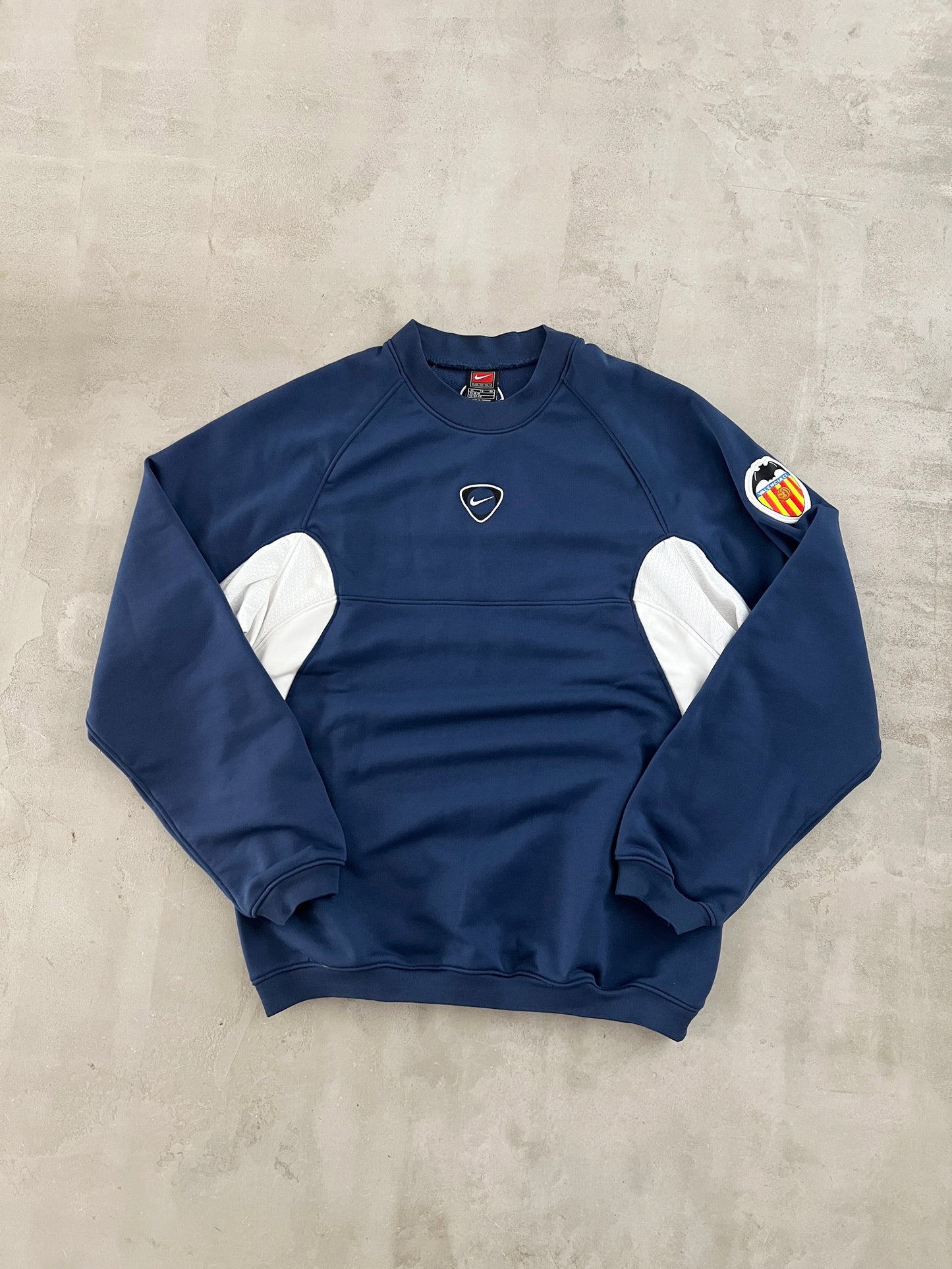 NAVY VALENCIA NIKE SWEATER - 2000S - S