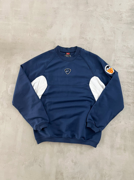 NAVY VALENCIA NIKE SWEATER - 2000S - S