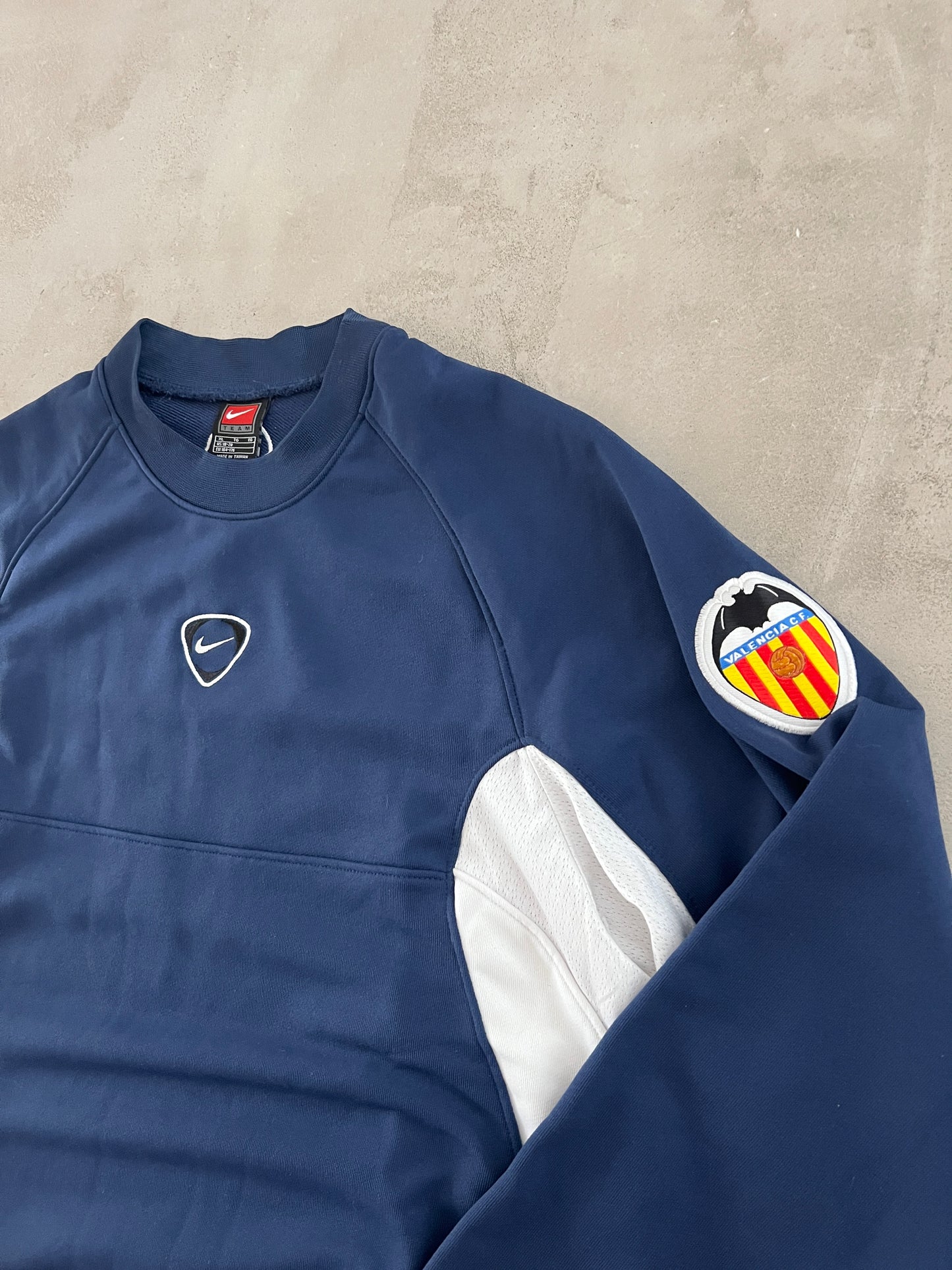 NAVY VALENCIA NIKE SWEATER - 2000S - S
