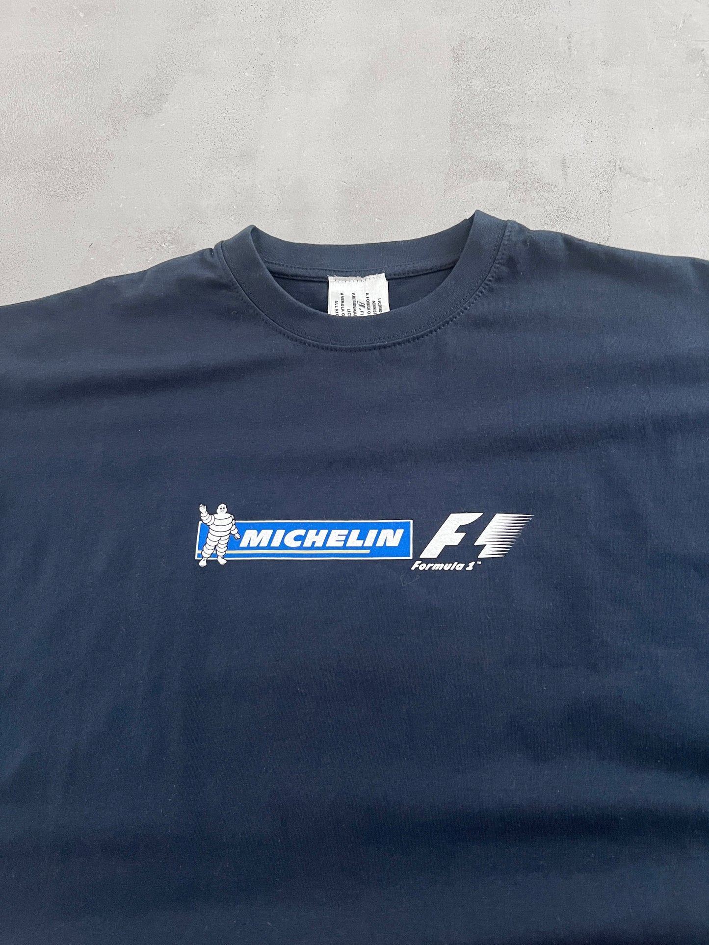 NAVY FORMULA 1 MICHELIN TEE - 2000S - L
