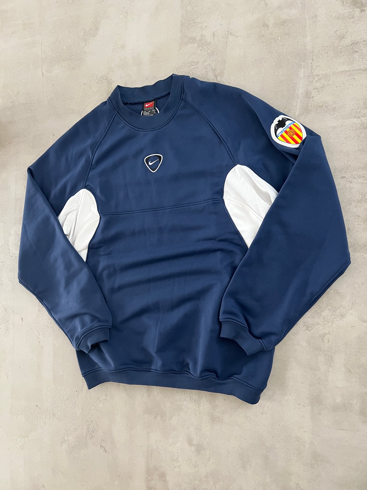 NAVY VALENCIA NIKE SWEATER - 2000S - S