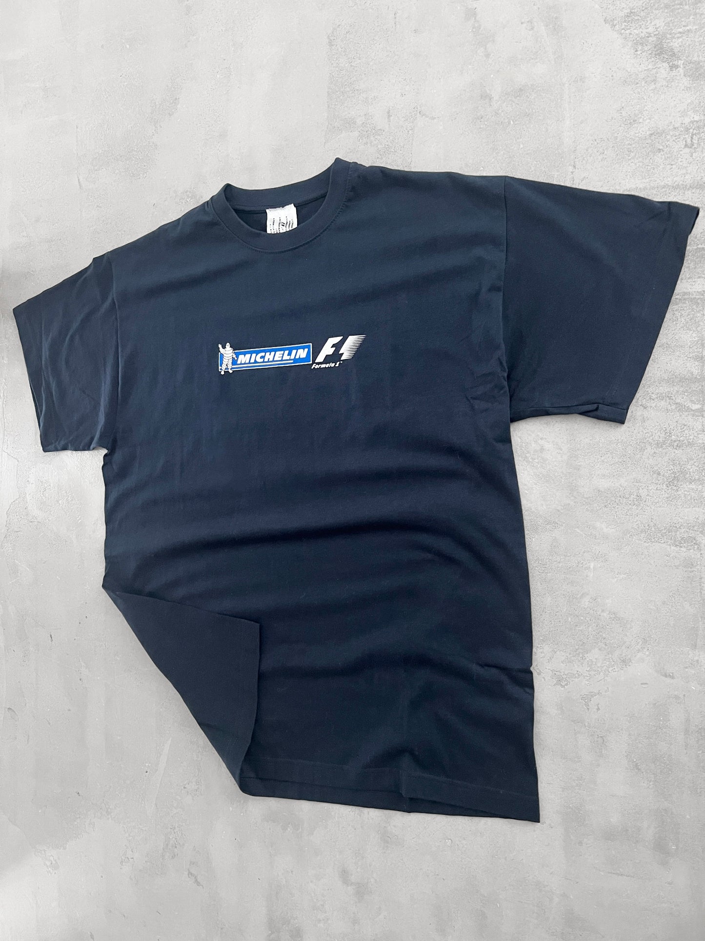 NAVY FORMULA 1 MICHELIN TEE - 2000S - L