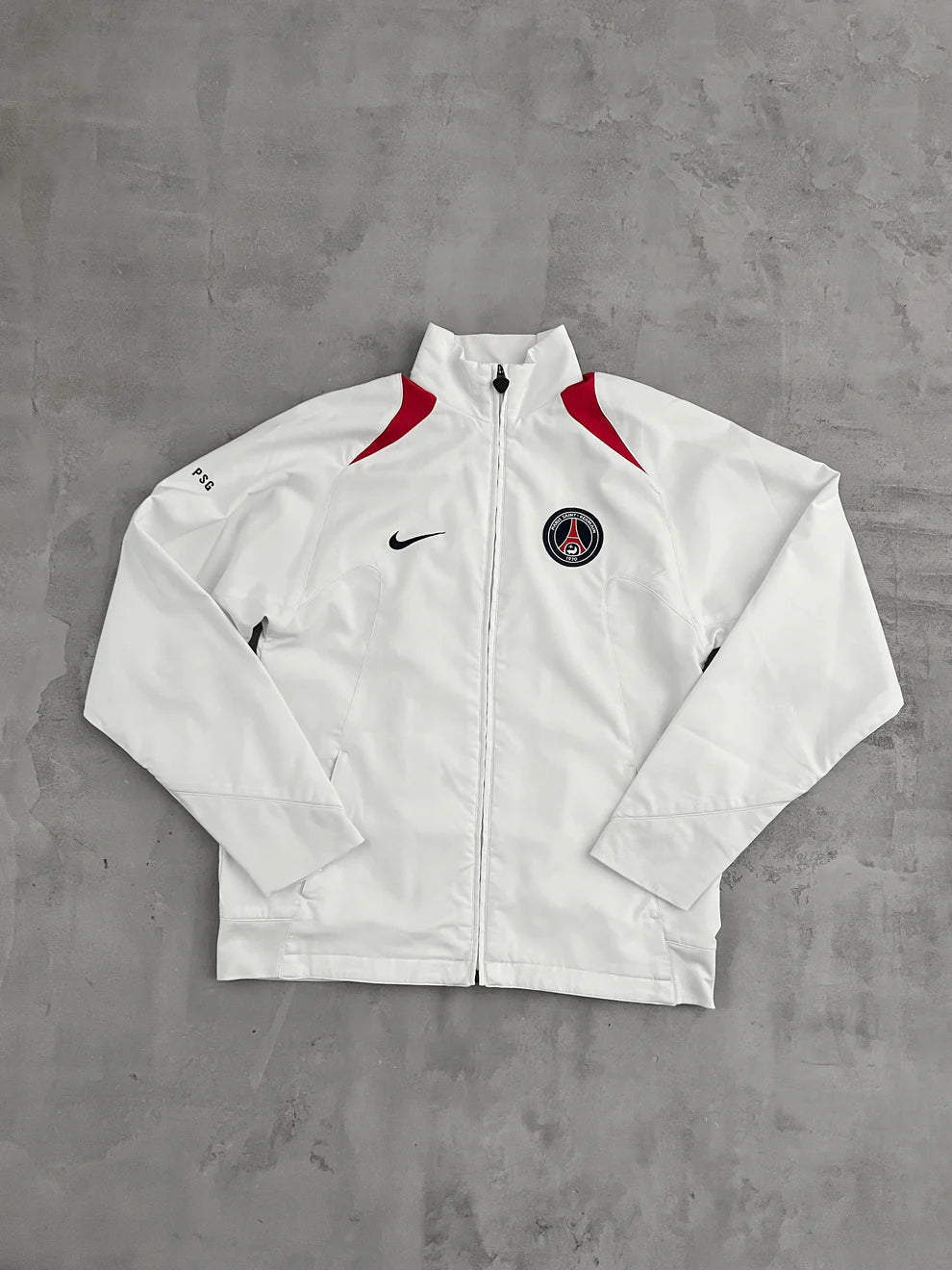 WHITE PSG NIKE TRACK JACKET - 2000S - S