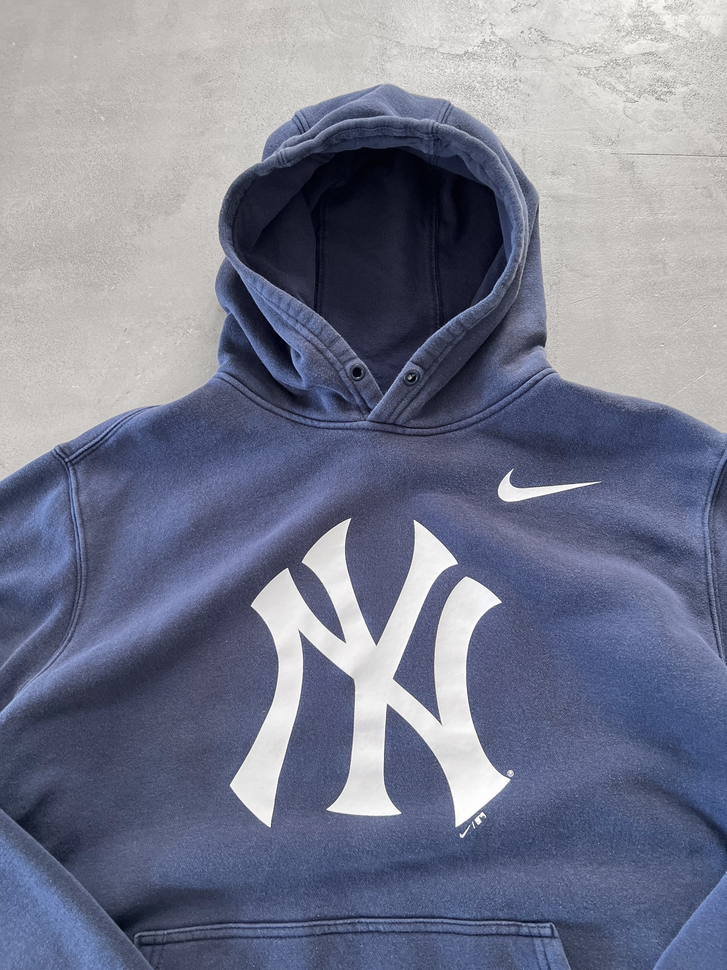 NAVY YANKEES NIKE HOODIE - 2000S - L