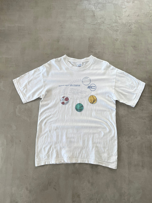 WHITE TOUR DE FRANCE TEE - 2000 - L