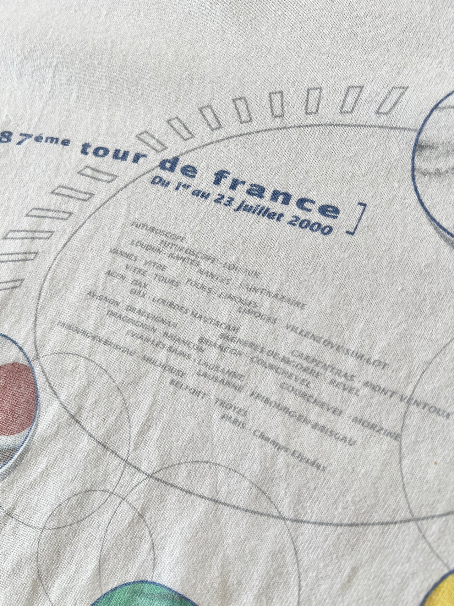 WHITE TOUR DE FRANCE TEE - 2000 - L