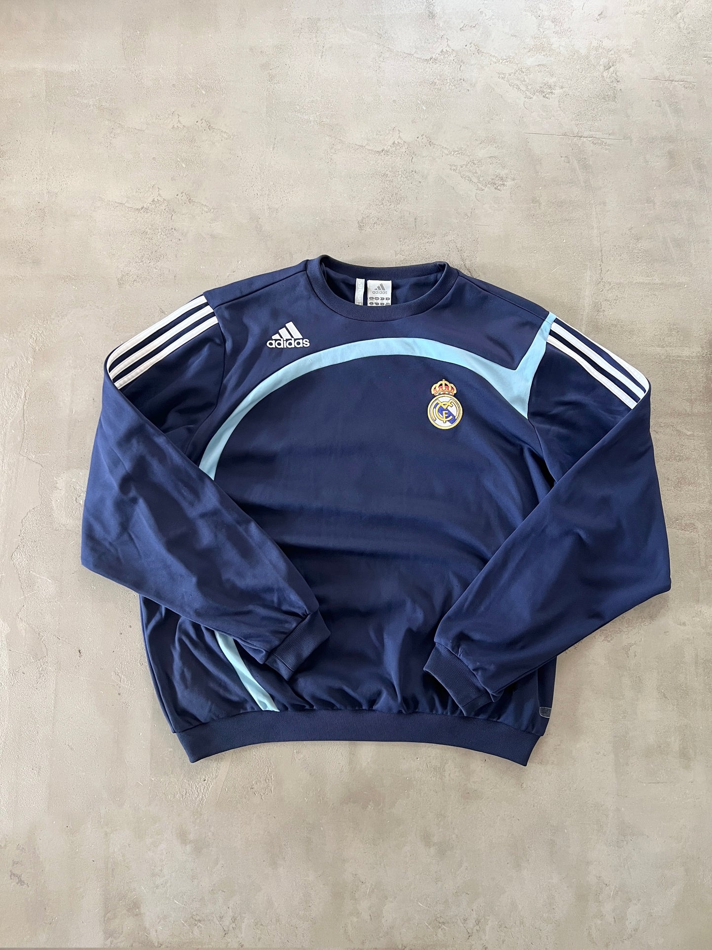 NAVY REAL MADRID SWEATER - 2000S - M