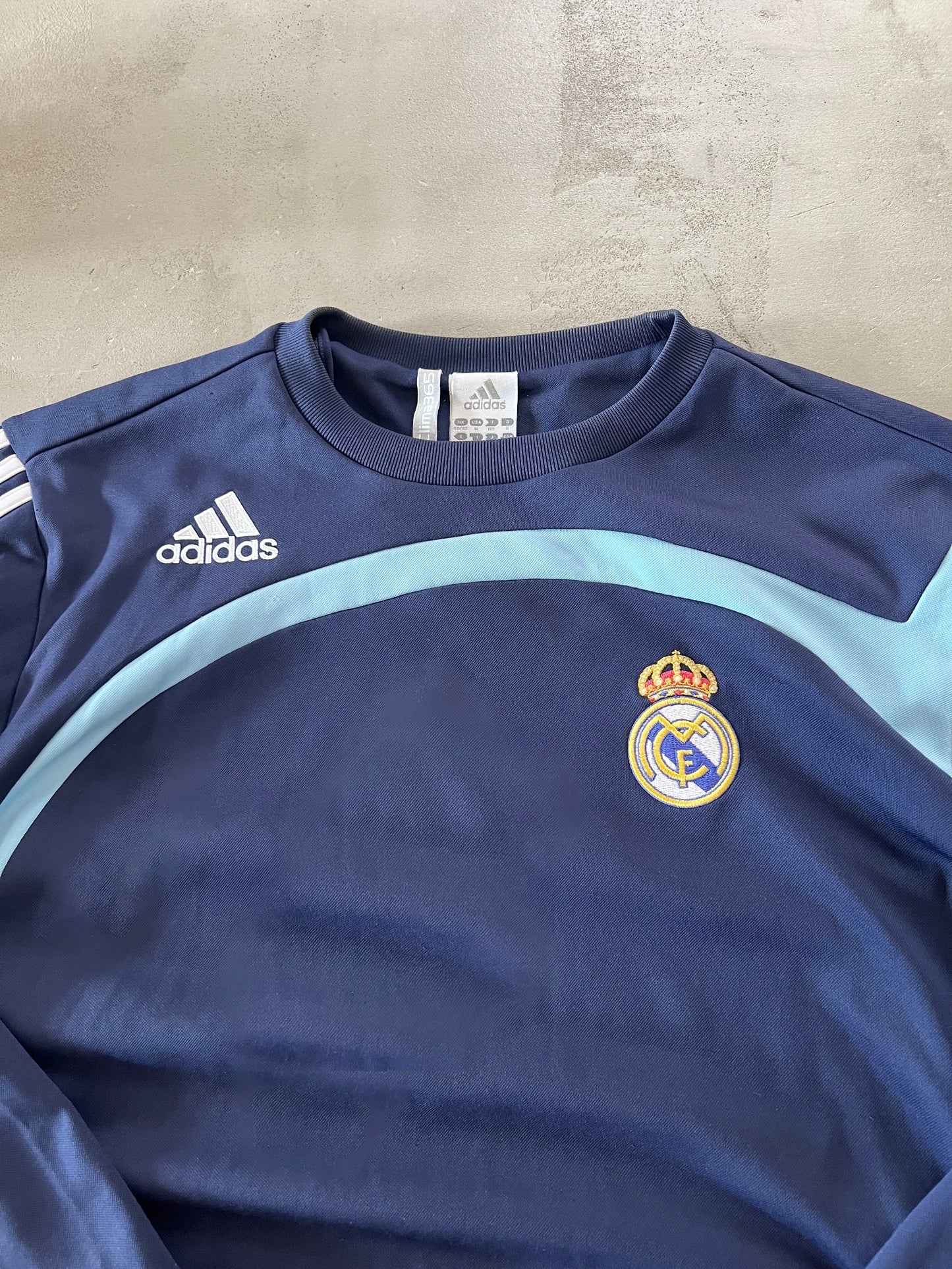 NAVY REAL MADRID SWEATER - 2000S - M