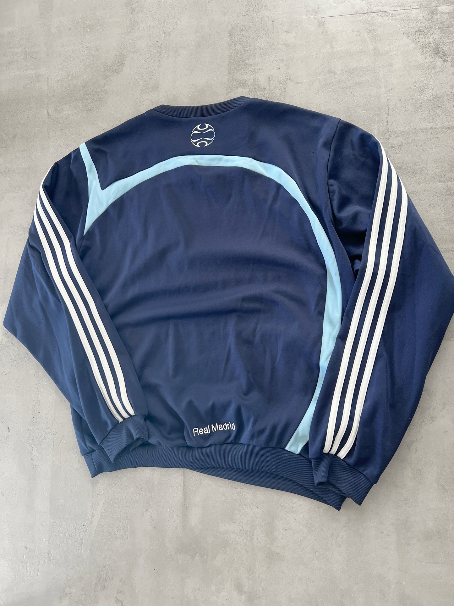 NAVY REAL MADRID SWEATER - 2000S - M