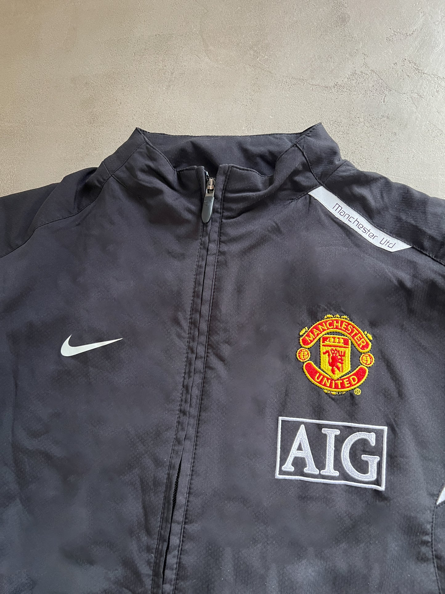 BLACK MANCHESTER UNITED TRACK JACKET - 2000S - M