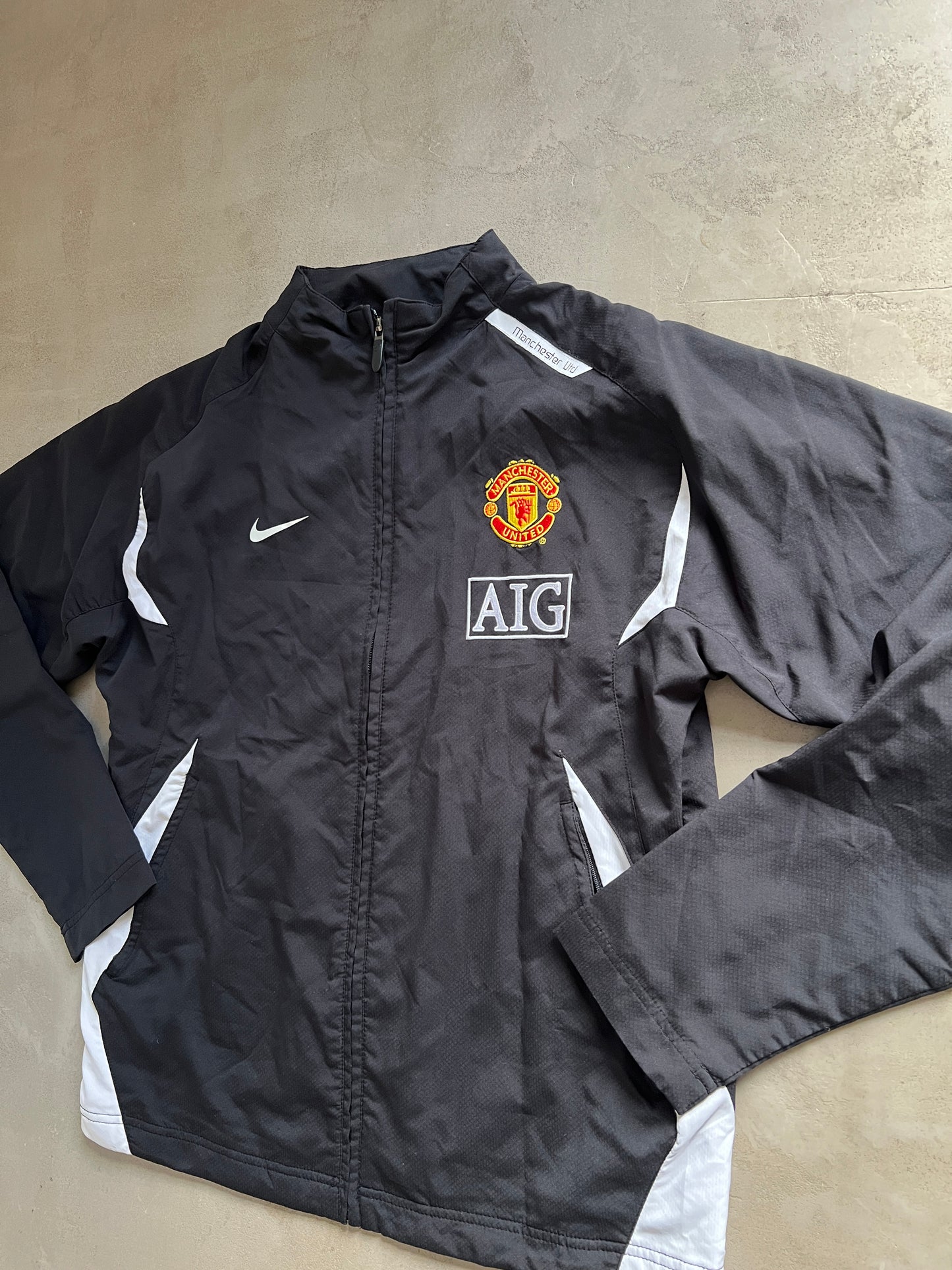 BLACK MANCHESTER UNITED TRACK JACKET - 2000S - M