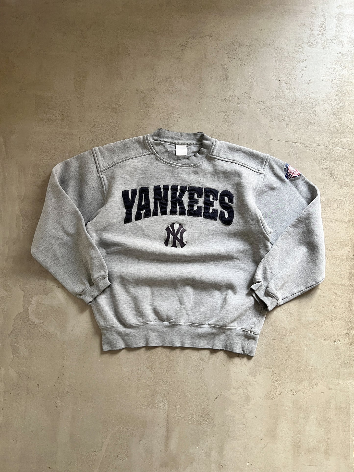 GREY YANKEES SWEATER - 2000S - S
