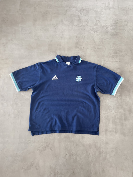 NAVY/BABY BLUE MARSEILLE POLO - 2000S - M/L