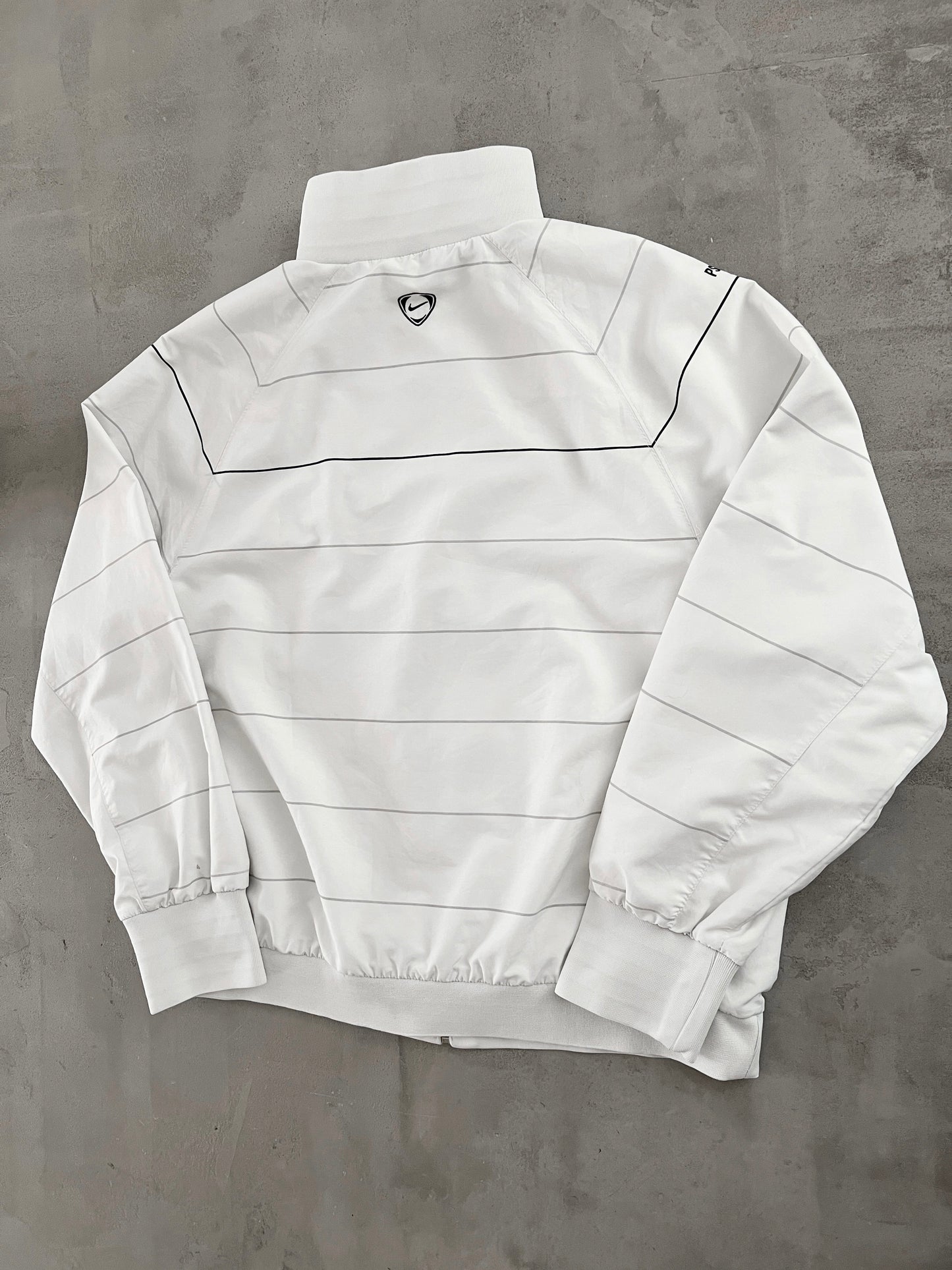 WHITE PSG NIKE TRACK JACKET - 2000S - L