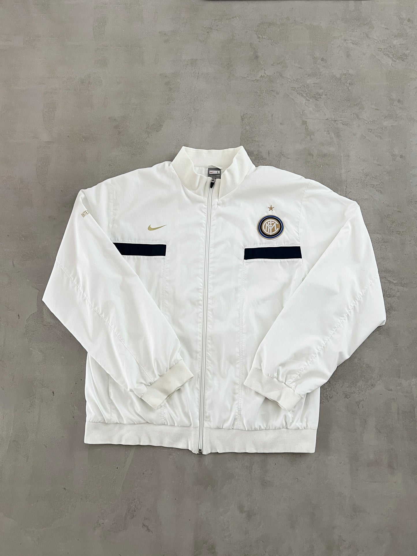 WHITE INTER MILAN NIKE JACKET - 2000S - L