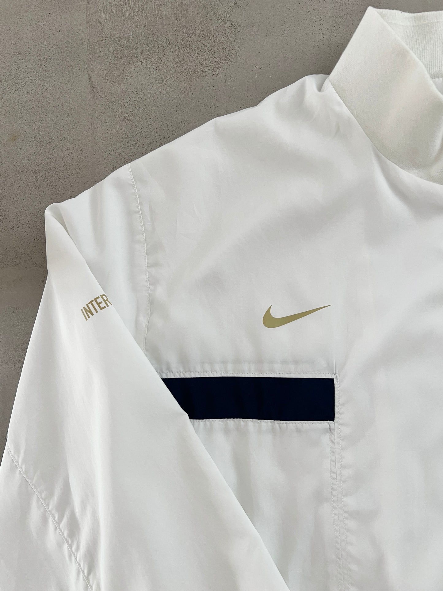 WHITE INTER MILAN NIKE JACKET - 2000S - L